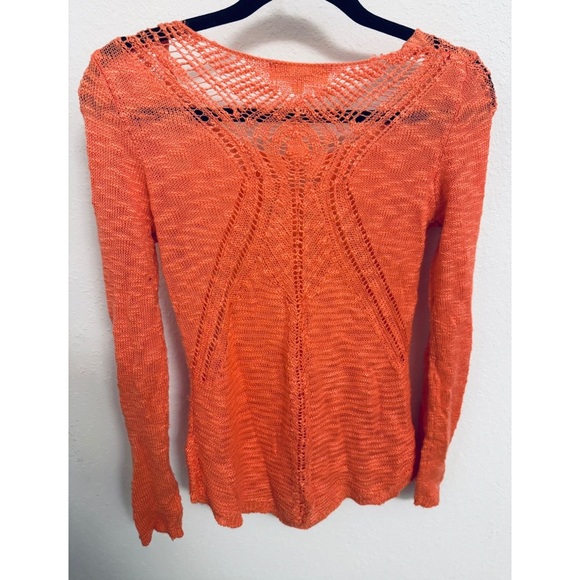Orange Knit Women's Top - Picture 3 of 3